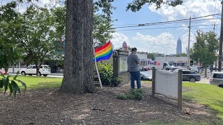 Sign vandalized at The Church at Ponce and Highland