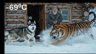 -69°C Yakutia: I Cried Watching This – Loyal Dog & Old Man in the Freezing Arctic