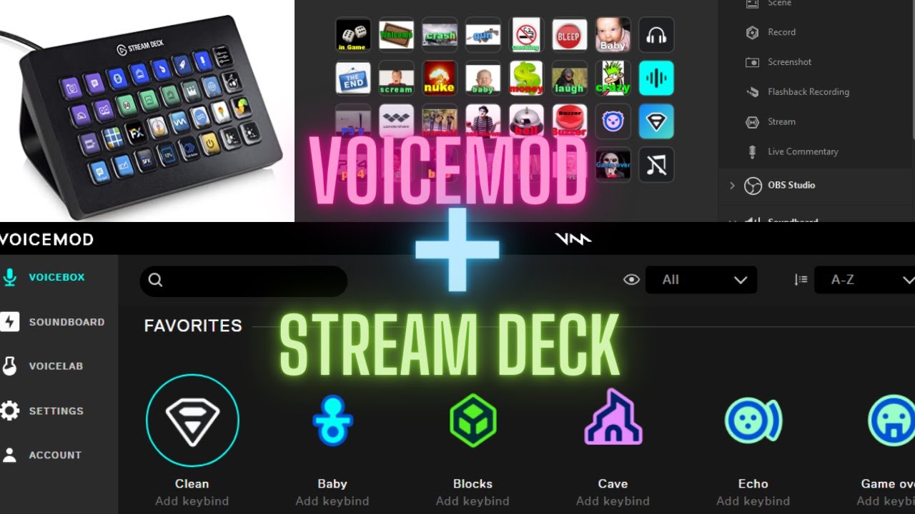Взломанный voice. Voicemod Stream Deck. Войс мод. Voicemod панель. Клавиатура для Voicemod.