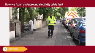 How we fix an underground electricity cable fault
