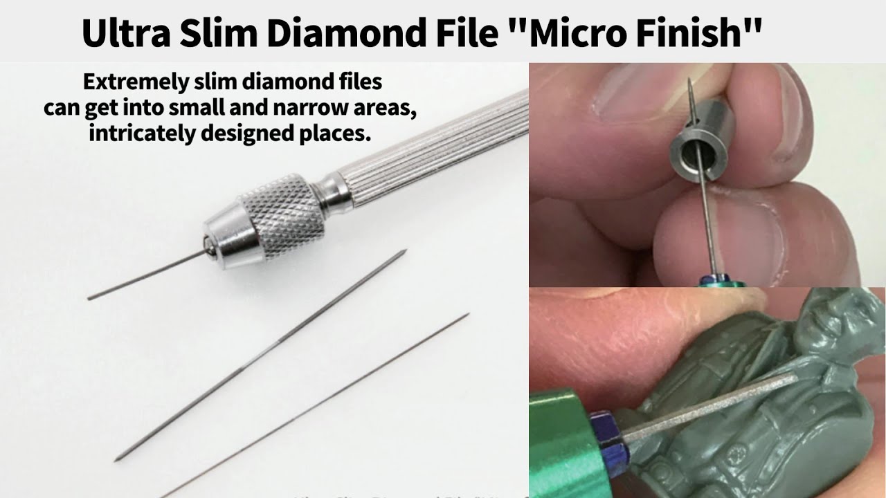 Ultra-Slim Diamond File Square, Round type/ micro finish - YouTube