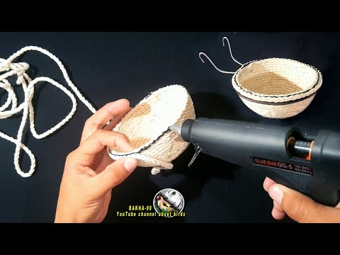 Как сделать Птичье гнездо своими руками  для канареек и щеглы