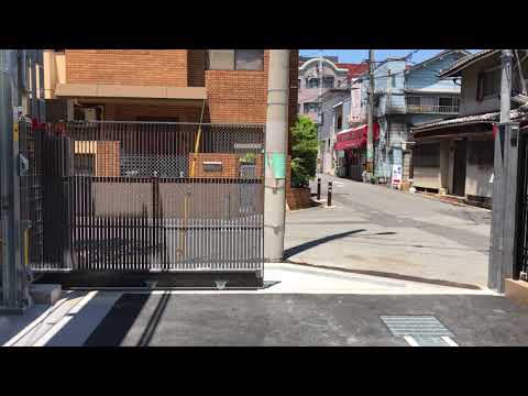 4.電動式門扉　開動画(裏側)
