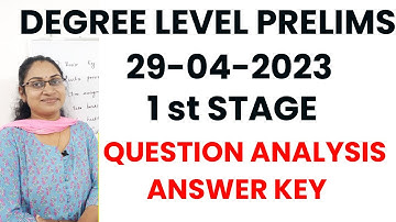 UNIVERSITY ASSISTANT ANSWER KEY|DEGREE LEVEL PRELIMS 2023 QUESTION PAPAER ANALYSIS AND ANSWERS|