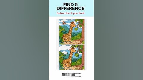 Brain-Teasing Challenge: 5 Sneaky Differences #shorts