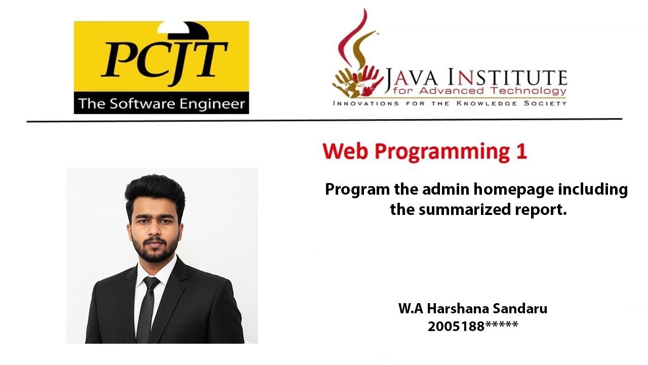 E-Shop Project | Task 42 | Web Programming 01 | Java Institute - YouTube