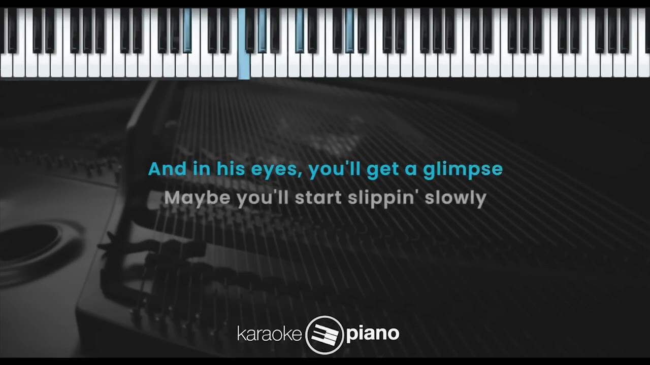 Glimpse Of Us – Joji KARAOKE PIANO   ORIGINAL KEY