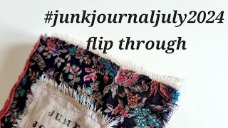 #junkjournaljuly2024 complete Journal flip through