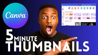 How I Make My Thumbnails in 5 Minutes | Canva Tutorial