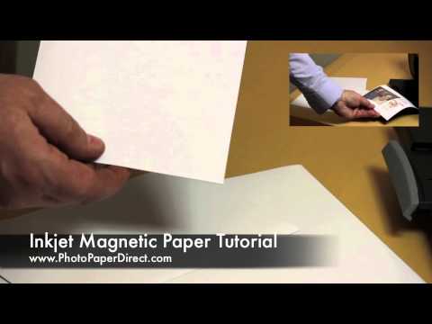 Inkjet Magnetic Paper Tutorial By Photo Paper Direct Youtube
