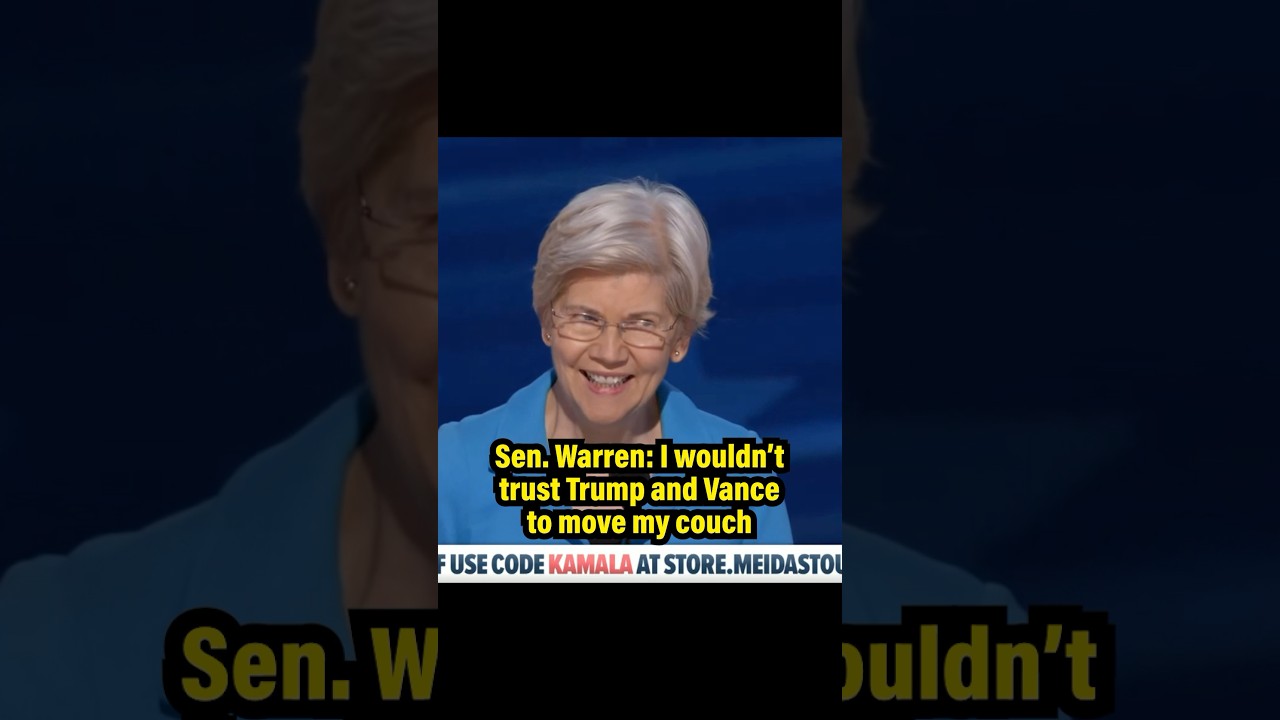 Elizabeth Warren Hits Trump-Vance with LETHAL Couch Joke