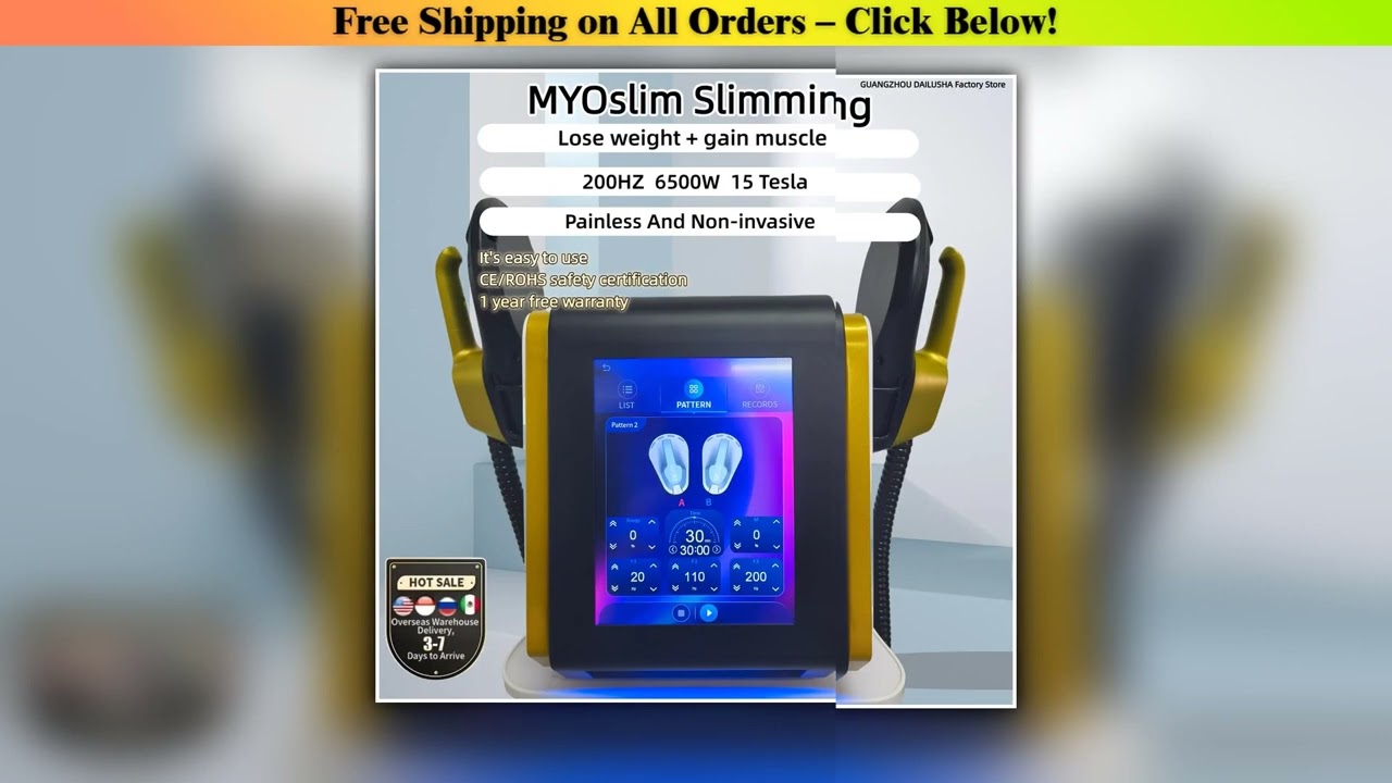 Professional 6500w EMSzero Body Sculpting Machine Portable EMS RF Muscle Stimulation Slimming