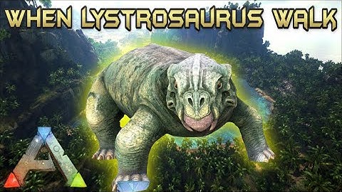 When lystrosaurus walk in Ark survival evolved (cutest Ark dino walk)