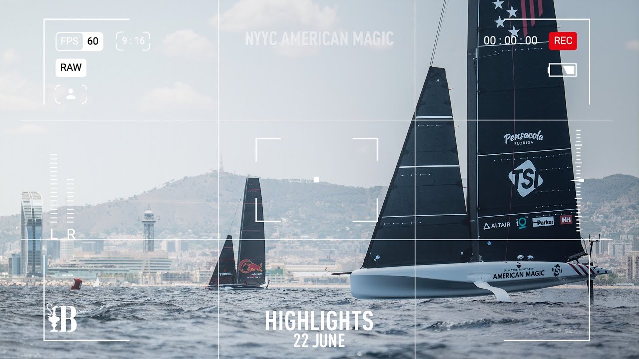 ⁣NYYC American Magic AC40-8 Day 1 Summary