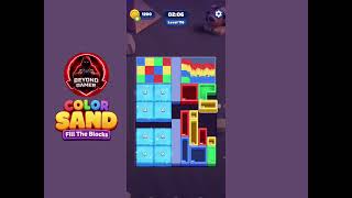 Color Sand: Fill The Blocks Level 116 Gameplay Solution