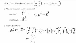 Linear Transformations Quiz