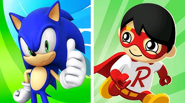 Sonic Dash Vs Tag with Ryan Gameplay 4K