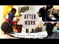 RELAXING AFTER WORK  CLEAN WITH ME | WORKING MOM CLEANING ROUTINE | Faith Matini