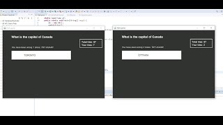 Java multiplayer Question and Answer game with JFrame. Part 1