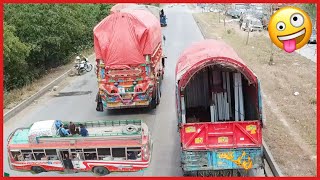 Shakargarh Truck Race - Narang Mandi Time Narowal Pasrur Sialkot Buses