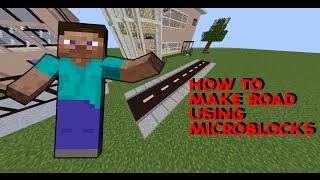 Minecraft | How to make Road using Microblocks