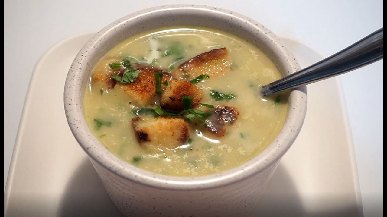 Soupe à l'ail à l'italienne avec croûtons croustillants!