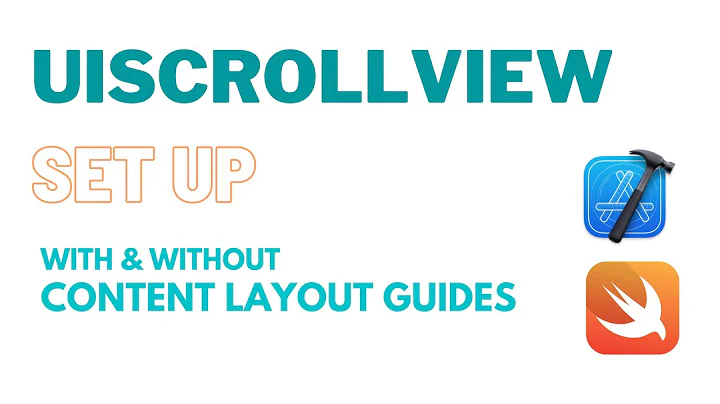 UIScroll View Set Up | With & without Content Layout Guides | iOS | Xcode | Swift