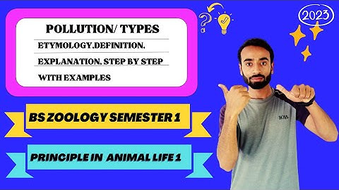 POLLUTION ETYMOLOGY, DEFINITION, EXPLAINATION STEP BY STEP WITH EXAMPLES