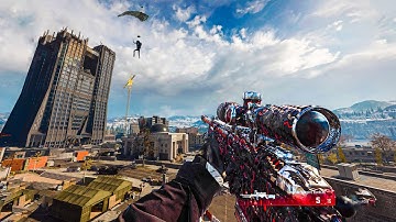 WARZONE SOLO SNIPER WIN LW3A1 FROSTLINE GAMEPLAY PS5 PRO(No Commentary)