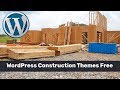 Wordpress construction themes free for construction company website building
