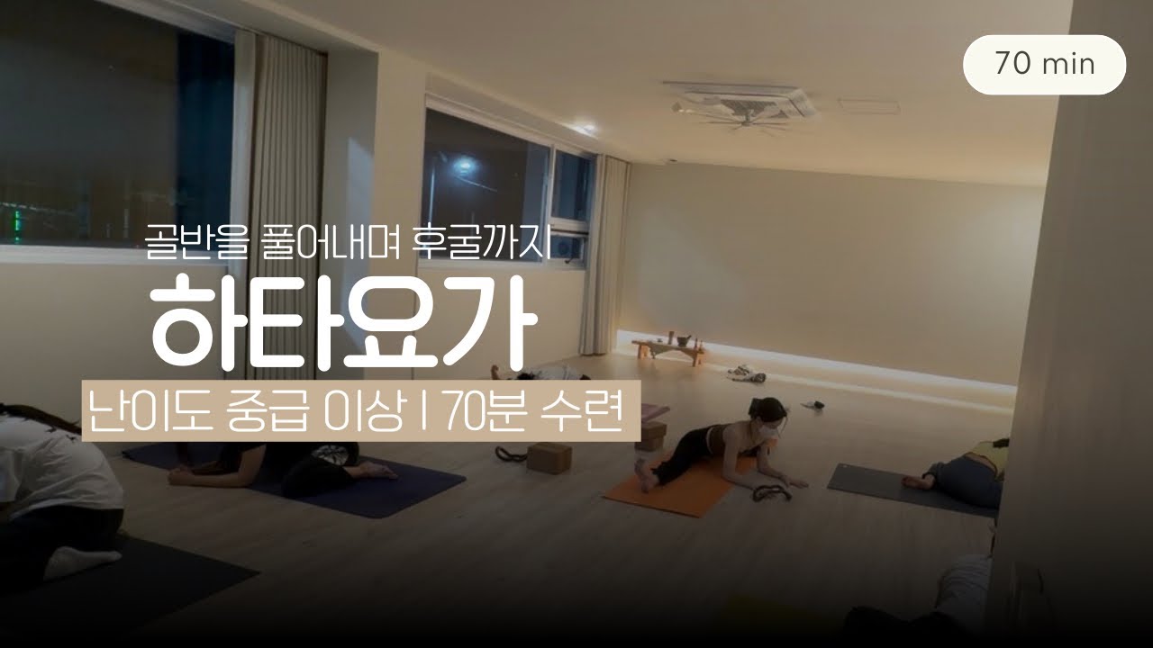 골반을 풀어내고 후굴까지 | 중급이상 | 70분 하타 수련영상 | 요가하루