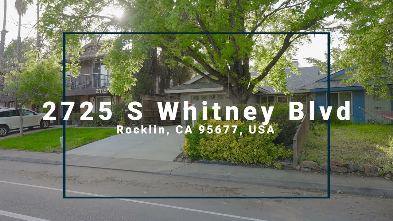 2725 S Whitney Blvd, Rocklin, CA 95677, USA Property Video YouTube