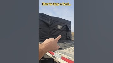 How to tarp a load properly #flatbedtrucking