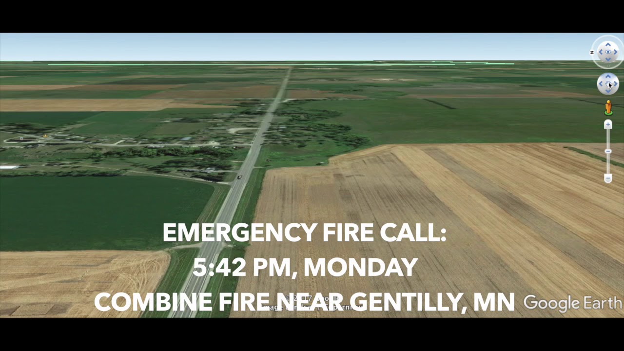 FIRE CALL: Polk County Combine Fire - YouTube