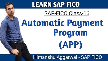 Automatic Payment Program in SAPFICO