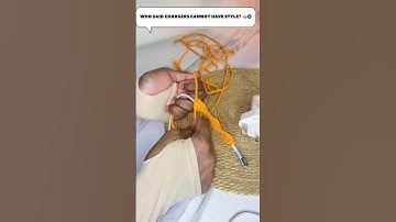 Macrame cord wrapped charge cable #handmadecraft #handmade #macramecrafts #macrame #macramedecor