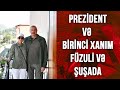 Prezident və birinci xanım Füzuli və Şuşada