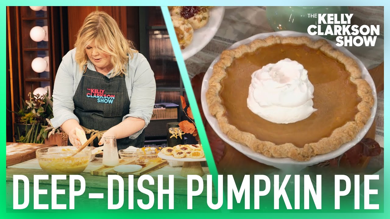 Danielle Kartes Shows Kelly Clarkson How To Make Deep-Dish Pumpkin Pie