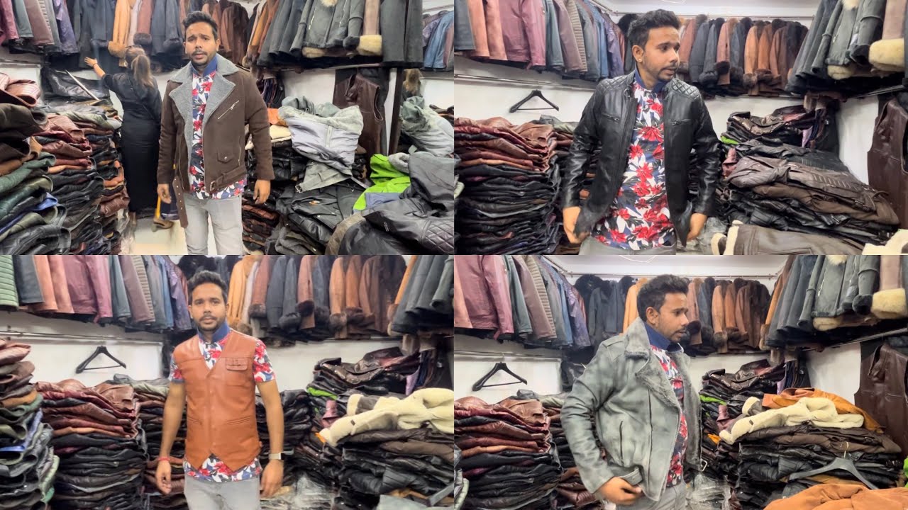 Cheapest leather jacket Market in Delhi 100 ORIGINAL 🧥Best quality