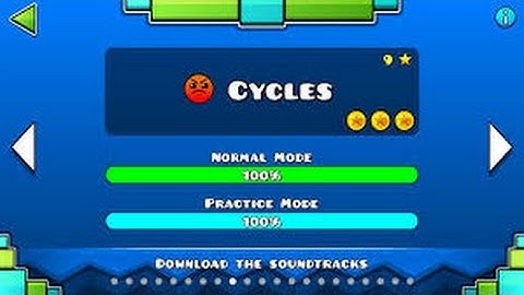 Geometry Dash level 9 - Cycles . ALL COINS