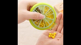 Travel Pill Box Holder Weekly Pillbox Medicine Storage Organizer Container Pill Case Smfcare Plastic