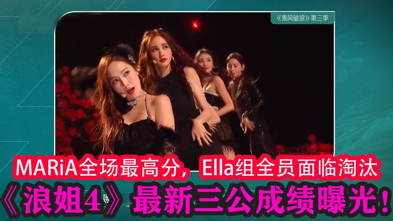 《浪姐4》最新三公成績曝光!MARiA全場最高分,Ella組全員面臨淘汰#乘風2023 #amber #ella #賈靜雯 #陳意涵 ...