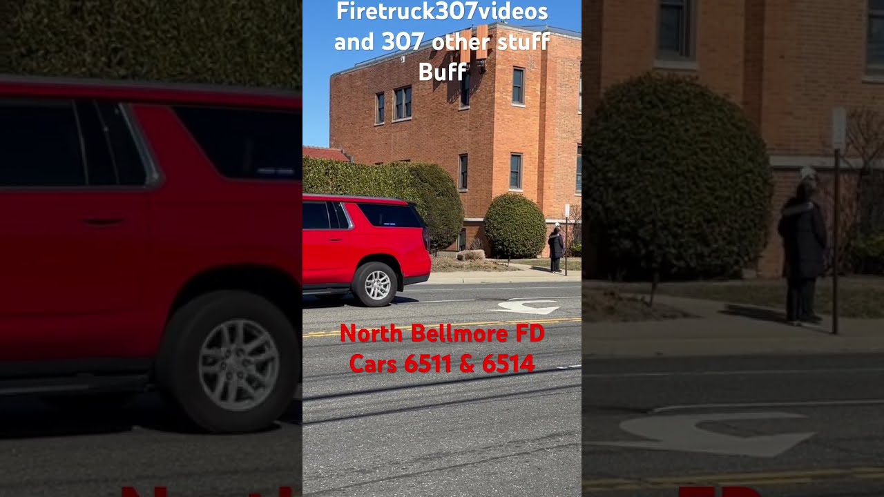 North Bellmore Fire Department Cars 6511 6514 In The St Patrick S Day Parade 2025