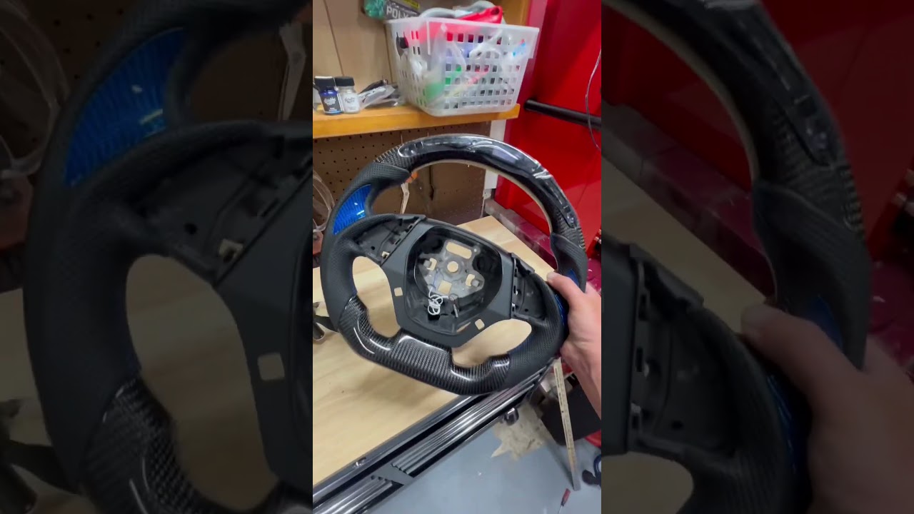 I bought a carbon fiber steering wheel for my Camaro