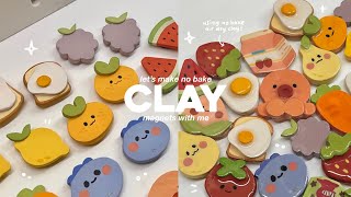 how i make clay magnets  using air dry clay / no bake