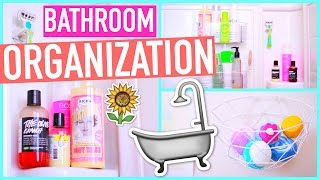 Diy bath room organization and storage ideas! easy organization! life
hacks! bathroom spring cleaning! ...