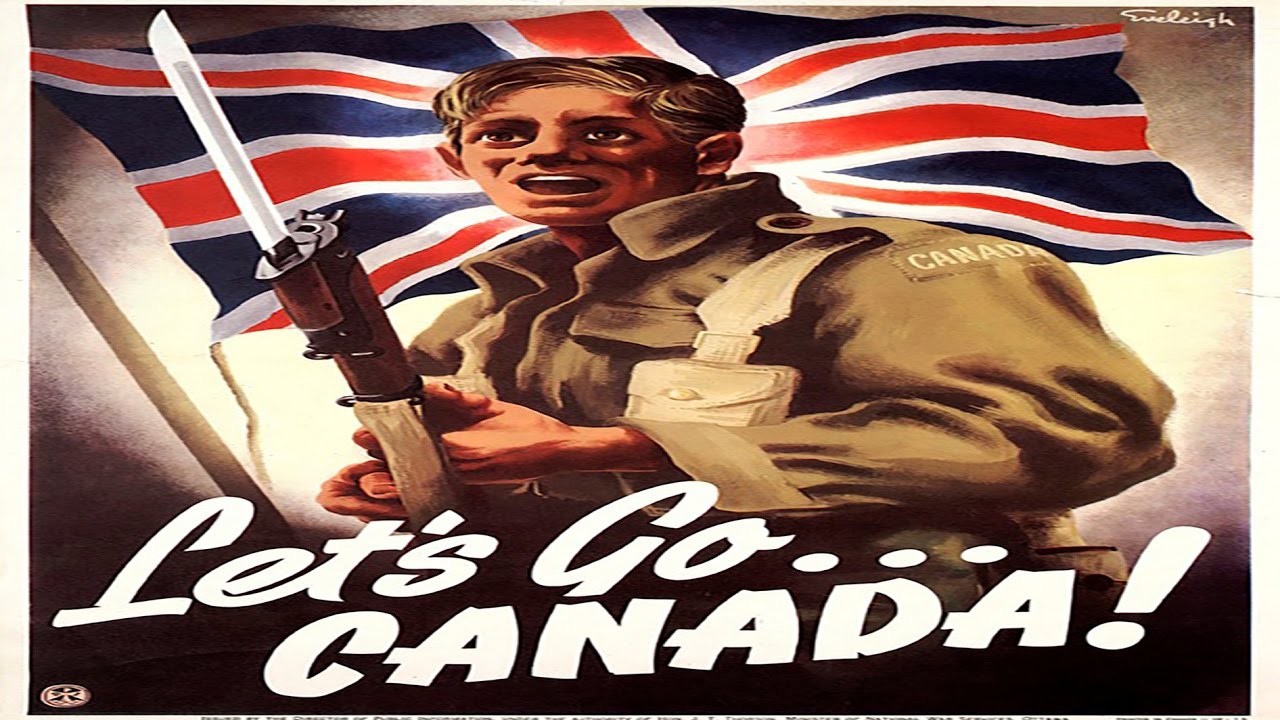 WW1 Canadian Let/'s Go Canada Poster