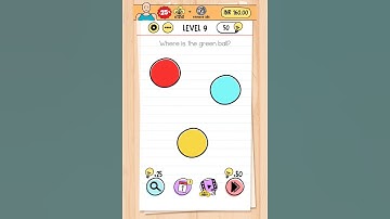 Brain Test Level 9 - Where is the green ball? #brainstorm #brain #game
