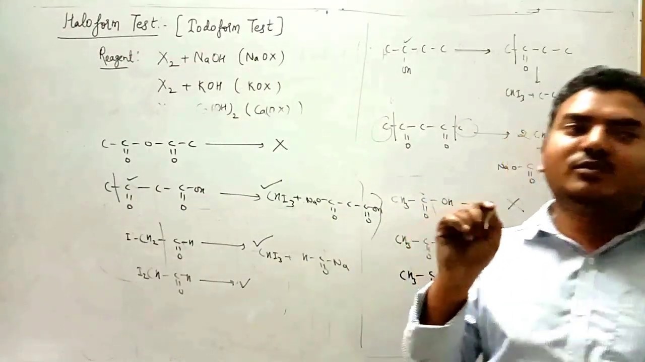 NaOH + I2 or NaOI (Haloform Test) Iodoform Test Distinguish test
