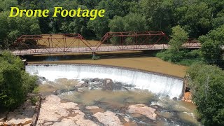 Glendale Shoals Preserve - Waterfall Drone Footage